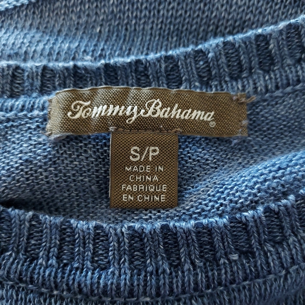 Tommy Bahama Blue Sleeveless Sweater Dress Size S/P - Picture 11 of 11